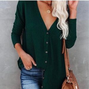VICI Button Down Knit Top
